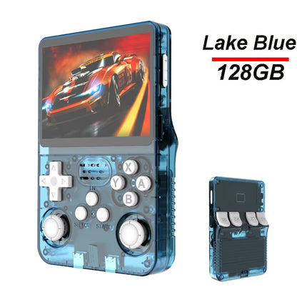 R36S Handheld Game Console 3.5Inch IPS Screen 128G Classic Retro Games Consoles Arkos System Portable Pocket Video Game Player