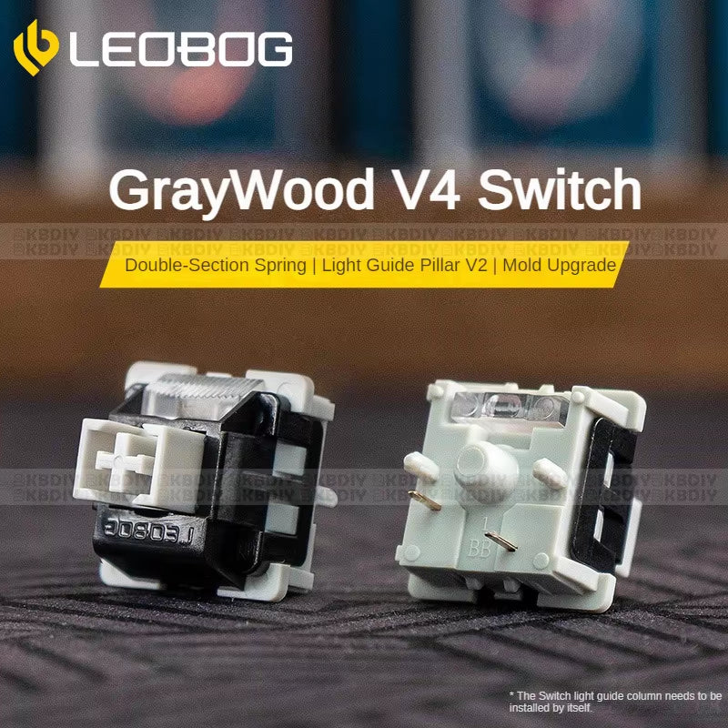 Graywood V4 V3 Switch Linear POM HIFI Switches for Custom Mechanical Keyboard KIT 3/5Pin DIY Gaming Accessories GMK67