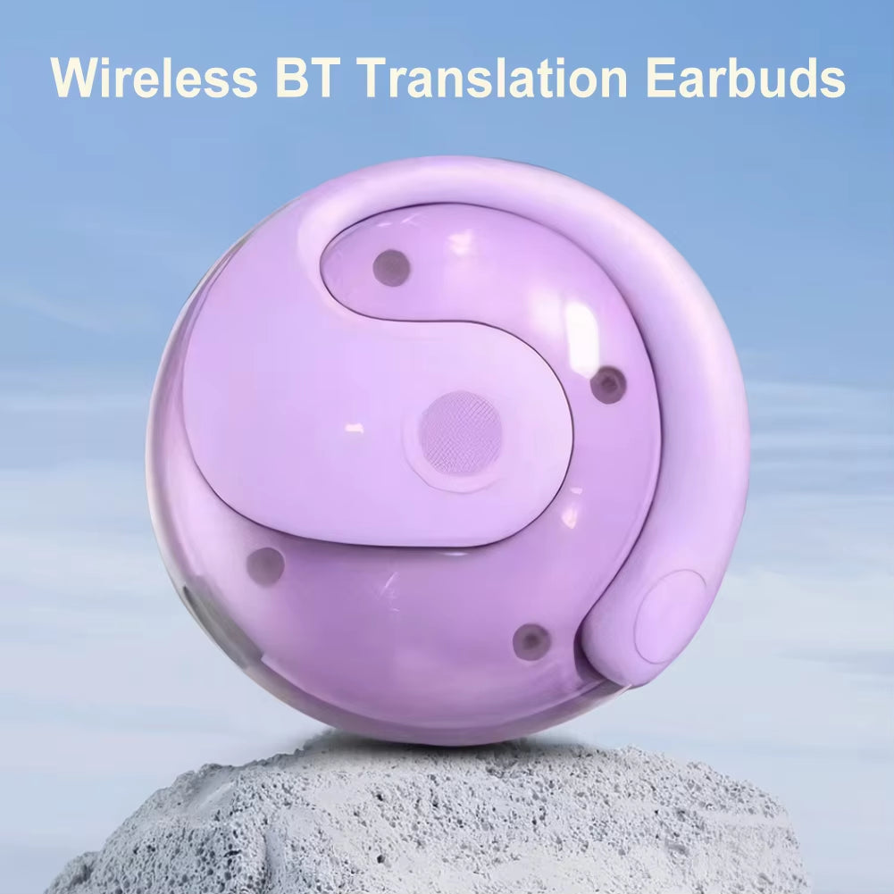 Intelligent Real-Time Translation Earbuds Global 144 Languages Wireless BT Translation Earphones Waterproof Smart Voice Earbuds