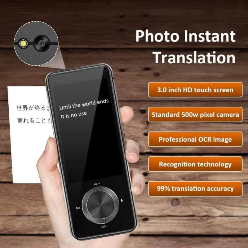 M9/M8 Language Translator Device 107 National Languages Intelligent Translator Real-Time Voice Recording Text Translation Device