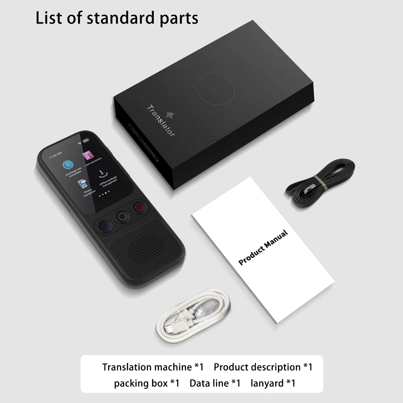 S80 Language AI Translator Device with 138 Languages Voice Translating 17 Offline Translation Simultaneous Interpretation