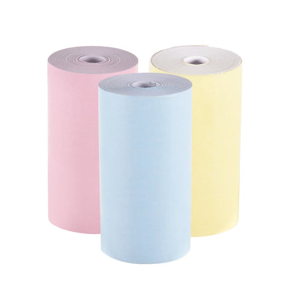 Mini Portable Printer Thermal Printing Sticker Wireless Inkless Mini Pocket Printer Self-Adhesive Label Printer Photo Printer