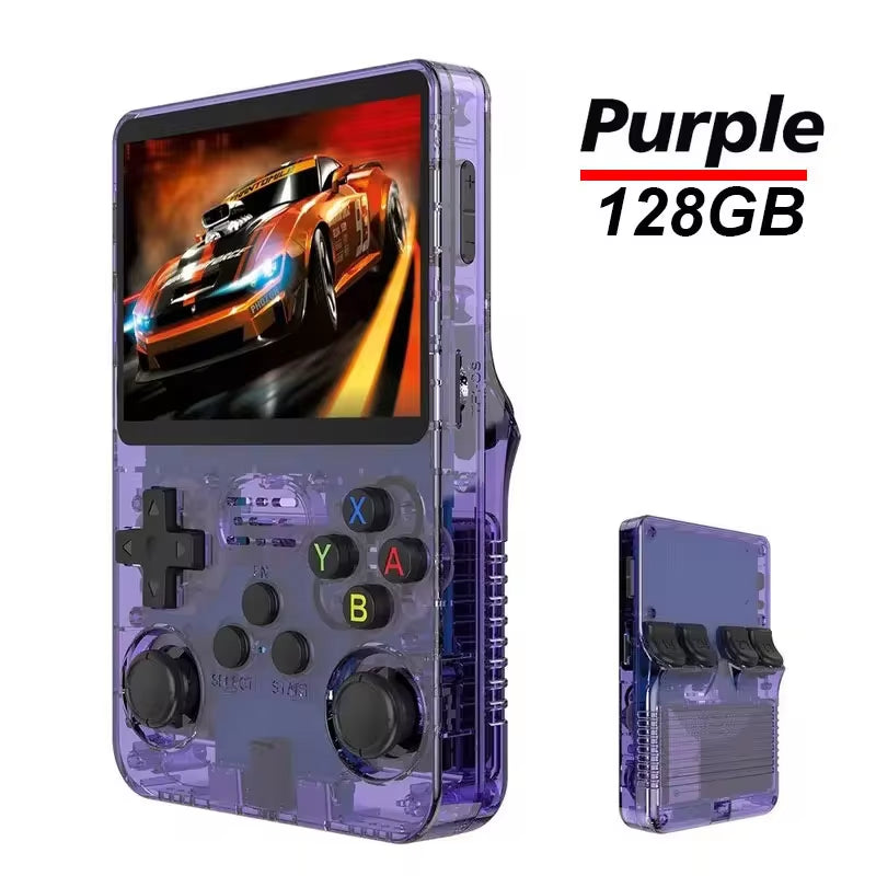 R36S Handheld Game Console 3.5Inch IPS Screen 128G Classic Retro Games Consoles Arkos System Portable Pocket Video Game Player